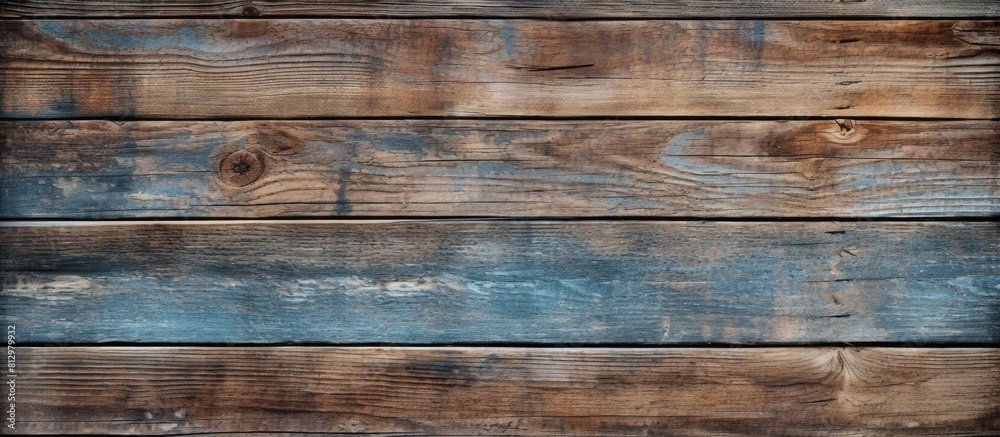 Aged boards with a worn weathered appearance Copy space image