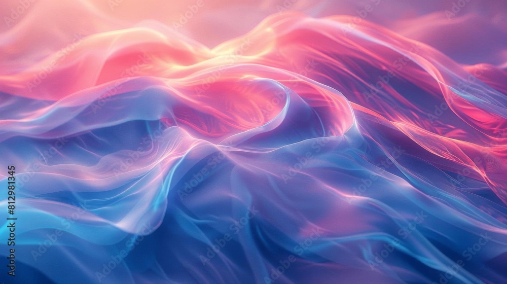An abstract background with a glowing gradient of blue and pink hues An abstract background with a glowing gradient of blue and pink hues