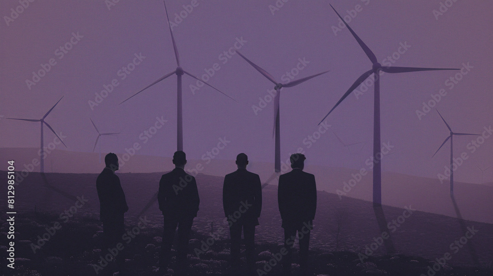 Fototapeta premium Soft Power in energy, international energy conference, diverse experts, global energy soluti