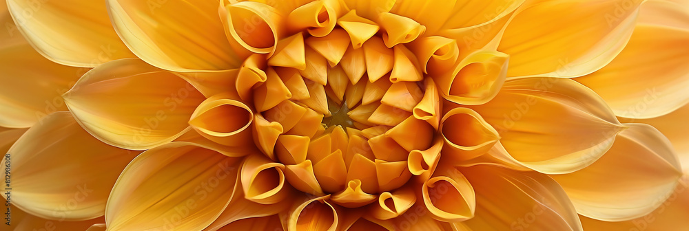 Close-Up of a Vibrant Yellow Dahlia Flower Close-Up of a Vibrant Yellow Dahlia Flower