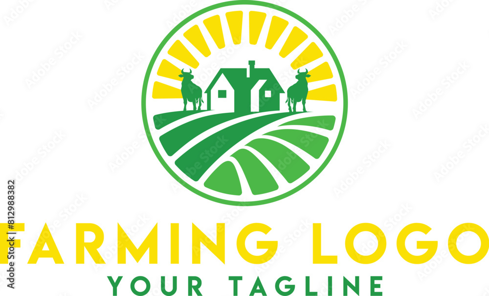 Farm concept logo design Vector
Farm concept logo design Vector