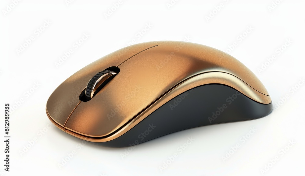 gold and black computer gaming wireless mouse isolate gold and black computer gaming wireless mouse isolate