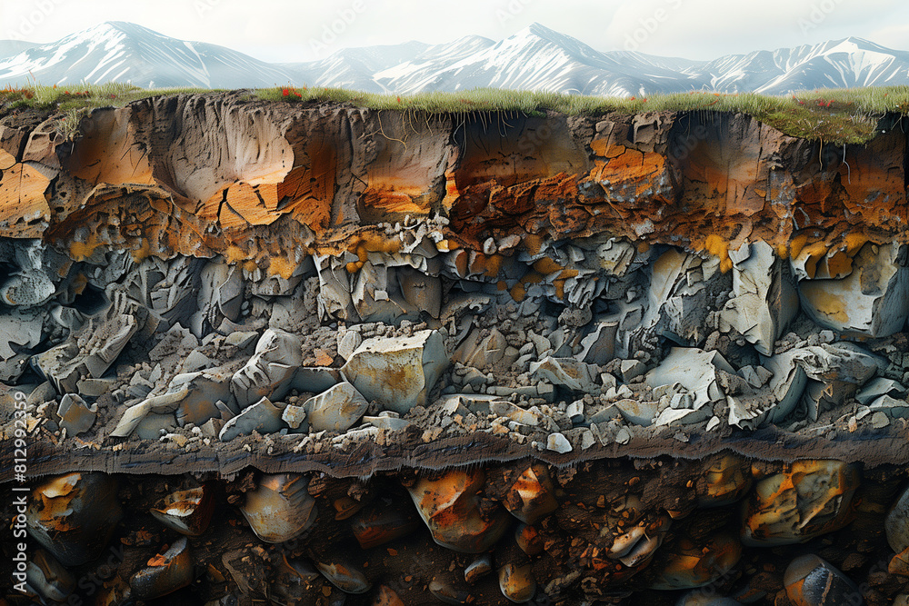 Illustration of Soil Layers: Unveiling the Earth's Hidden Tapestry ...