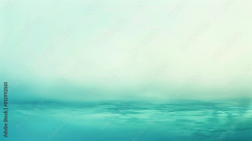 Obraz premium An abstract gradient of ocean blue blending into a soft mint green