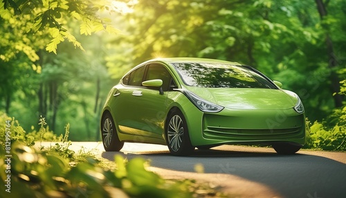 Eco friendly green car