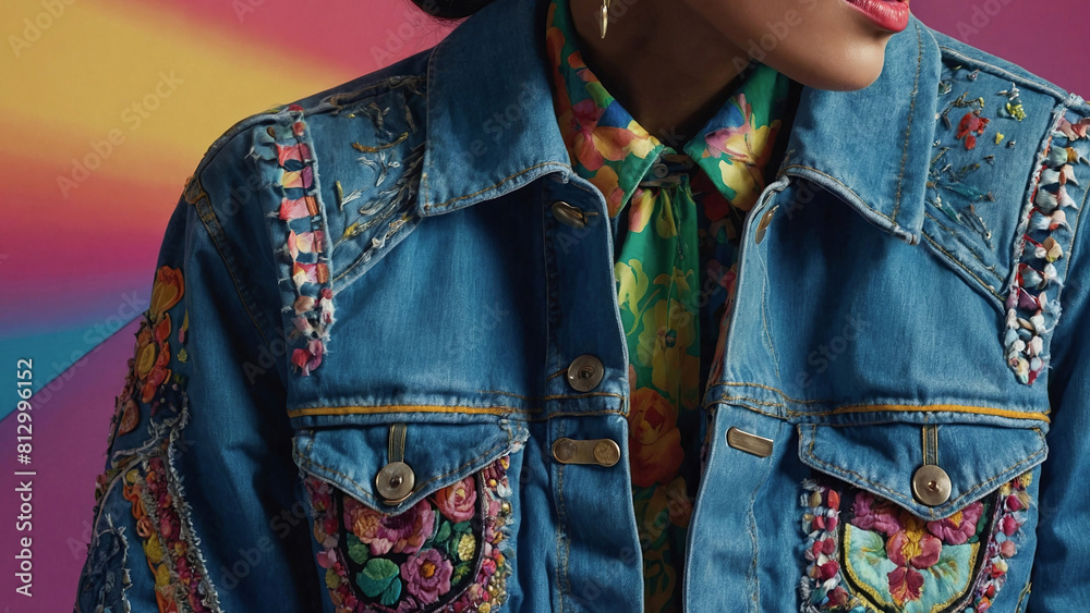 Fototapeta premium Designer denim jacket