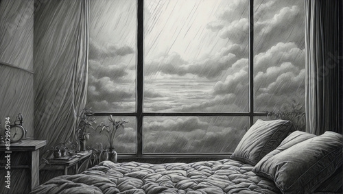 window in the morning