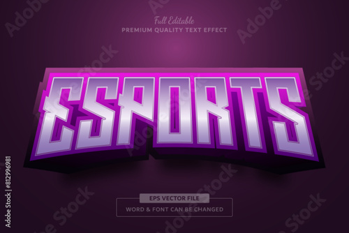 Esport Team Gradient Editable Text Effect Font Style