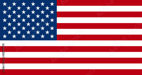 USA flag, United States of America flag in correct proportions