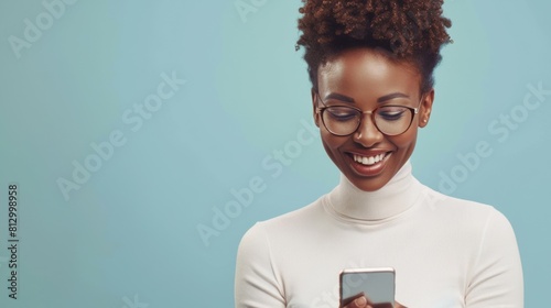 Woman Enjoying Her Smartphone photo