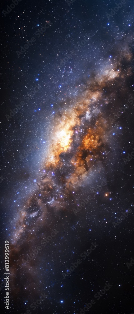 Fototapeta premium Stunning View of the Milky Way Galaxy in Night Sky