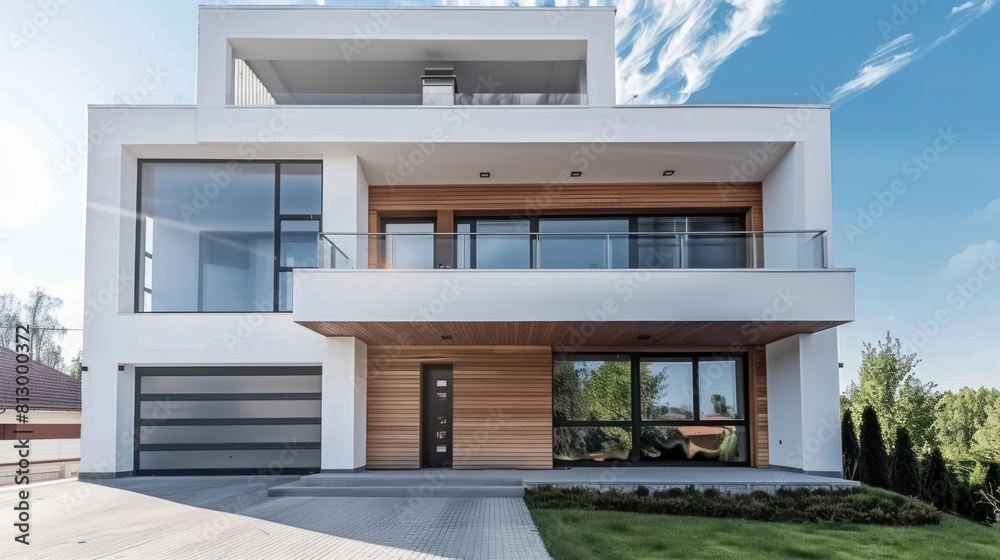 House design, white minimalist house House design, white minimalist house