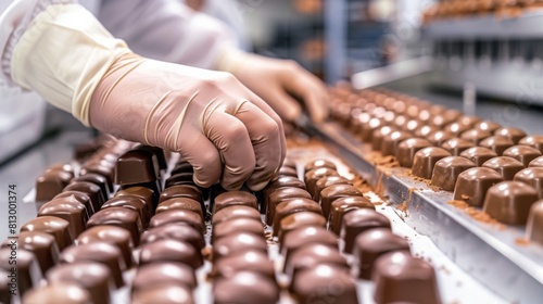 producing forms of chocolate in an artisan chocolate laboratory