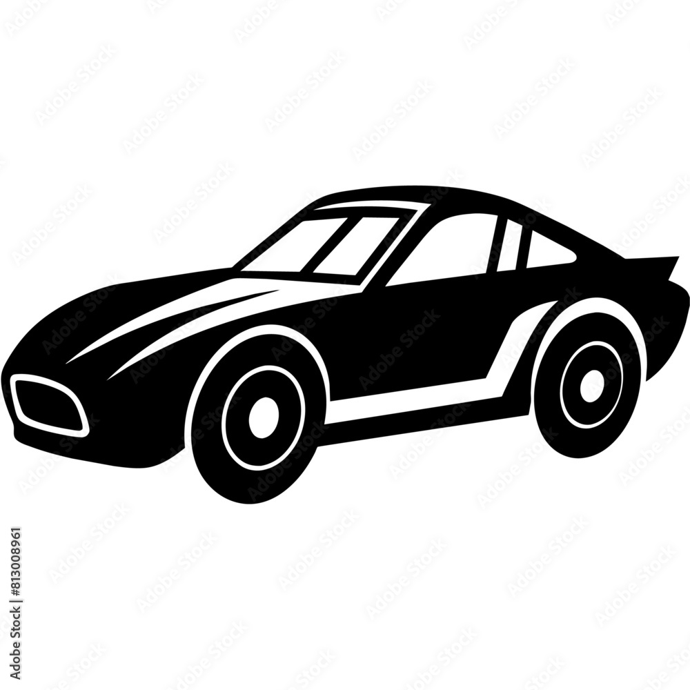 Dirt Track Race Car vector silhouette, white background Dirt Track Race Car vector silhouette, white background