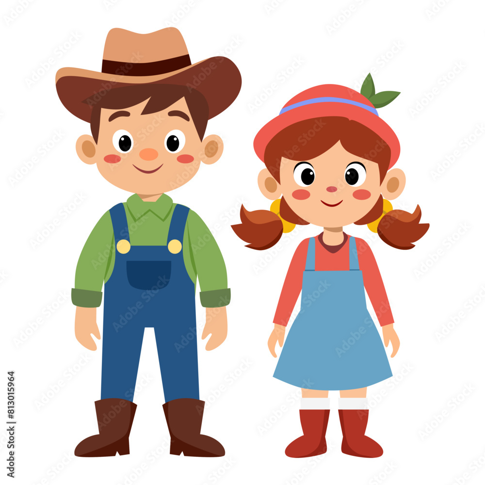 This is a farmer career vector consisting of male farmers and female farmers. Used to decorate or present various events. This is a farmer career vector consisting of male farmers and female farmers. Used to decorate or present various events.