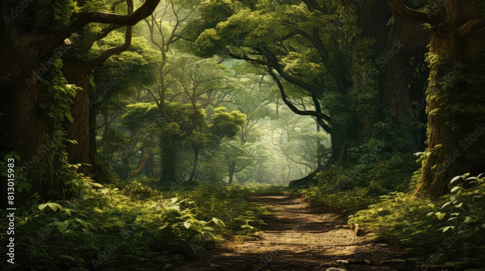 Obraz premium path in the forest