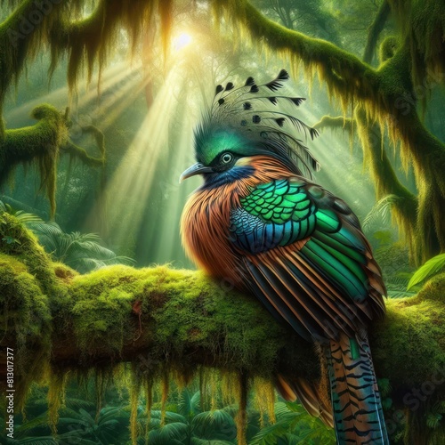 etailed and lifelike picture of a remarkable exotic bird