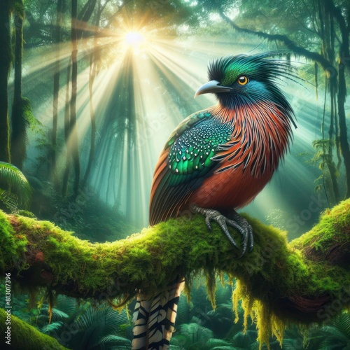 etailed and lifelike picture of a remarkable exotic bird