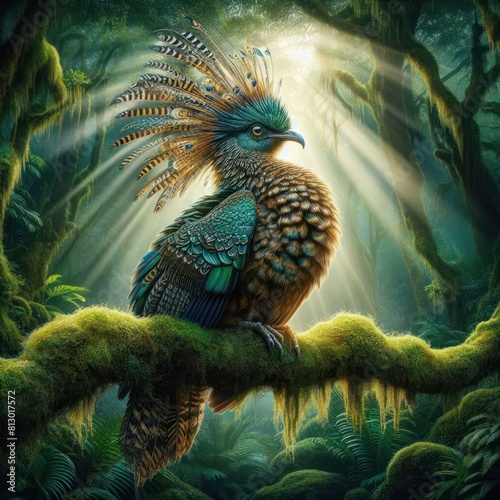 etailed and lifelike picture of a remarkable exotic bird