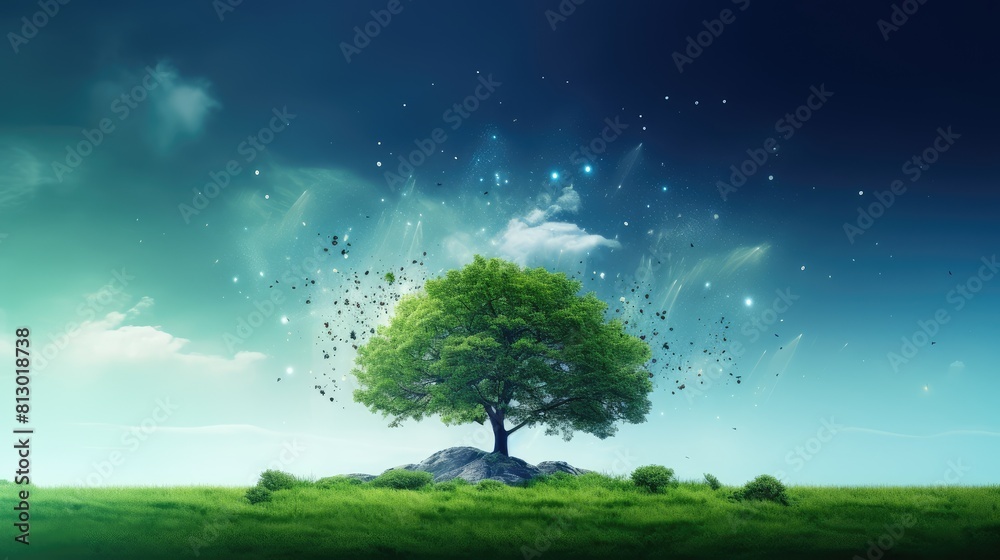 Fototapeta premium tree in the field