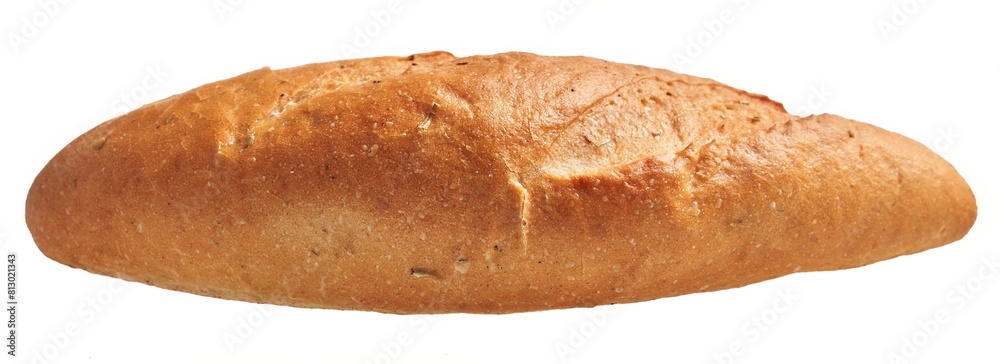 Isolated fresh baked whole loaf of wheat bread on white background. Isolated fresh baked whole loaf of wheat bread on white background.
