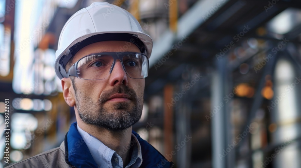 Engineer Overseeing Construction Site Engineer Overseeing Construction Site