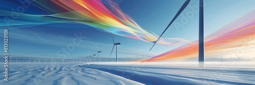 Harnessing wind energy through strategically positioned turbines, informed by wind rose data that identifies prevailing wind directions and speeds, is pivotal for optimizing electr photo