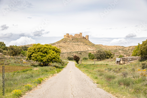 Medieval castle of Montearagon, municipality of Quicena, province of Huesca, Aragon, Spain