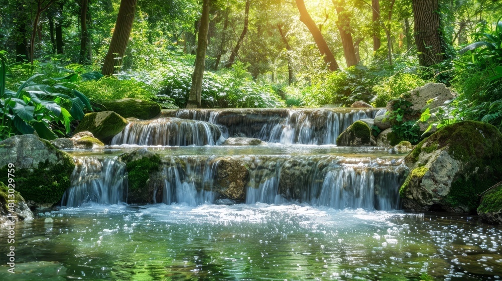 Serene Landscape Embracing Clean Water on World Water Day Serene Landscape Embracing Clean Water on World Water Day