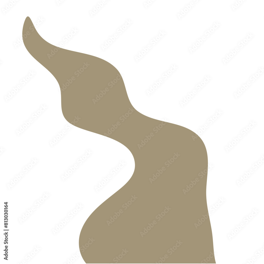 Illustration of a winding sand road Illustration of a winding sand road