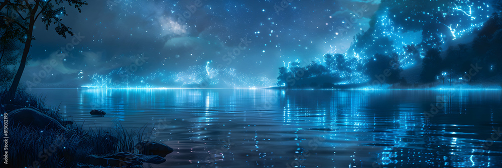 Bioluminescent Bay at Night: A Secluded Escape into Nature s Nighttime Wonders