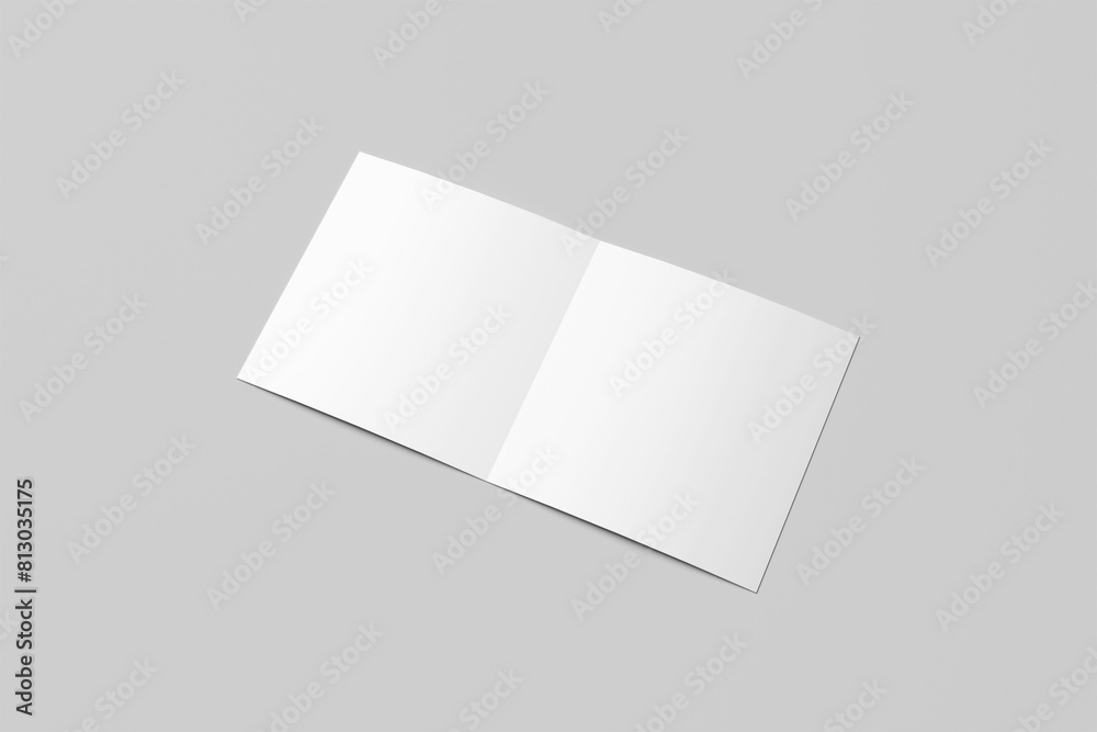 Square Bifold Brochure Mockup Square Bifold Brochure Mockup