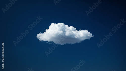 Single cloud in a blue sky