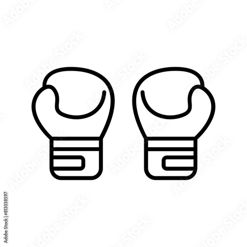 Boxing gloves icon. outline icon