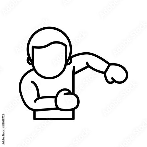 punch icon. outline icon