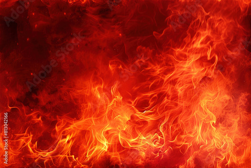 Red Fire Background | Fiery Abstract Design | Flames, Heat, Red Blaze, Dynamic Patterns, Burning, Energy, Vibrant Backgrounds 