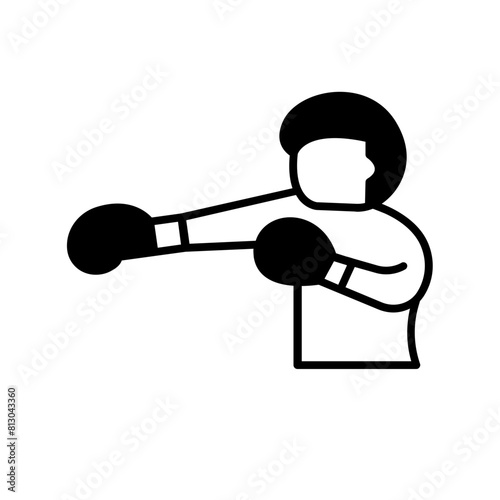 Punch icon. black fill icon