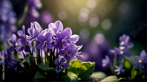 Violet macro Flowers wallpaper