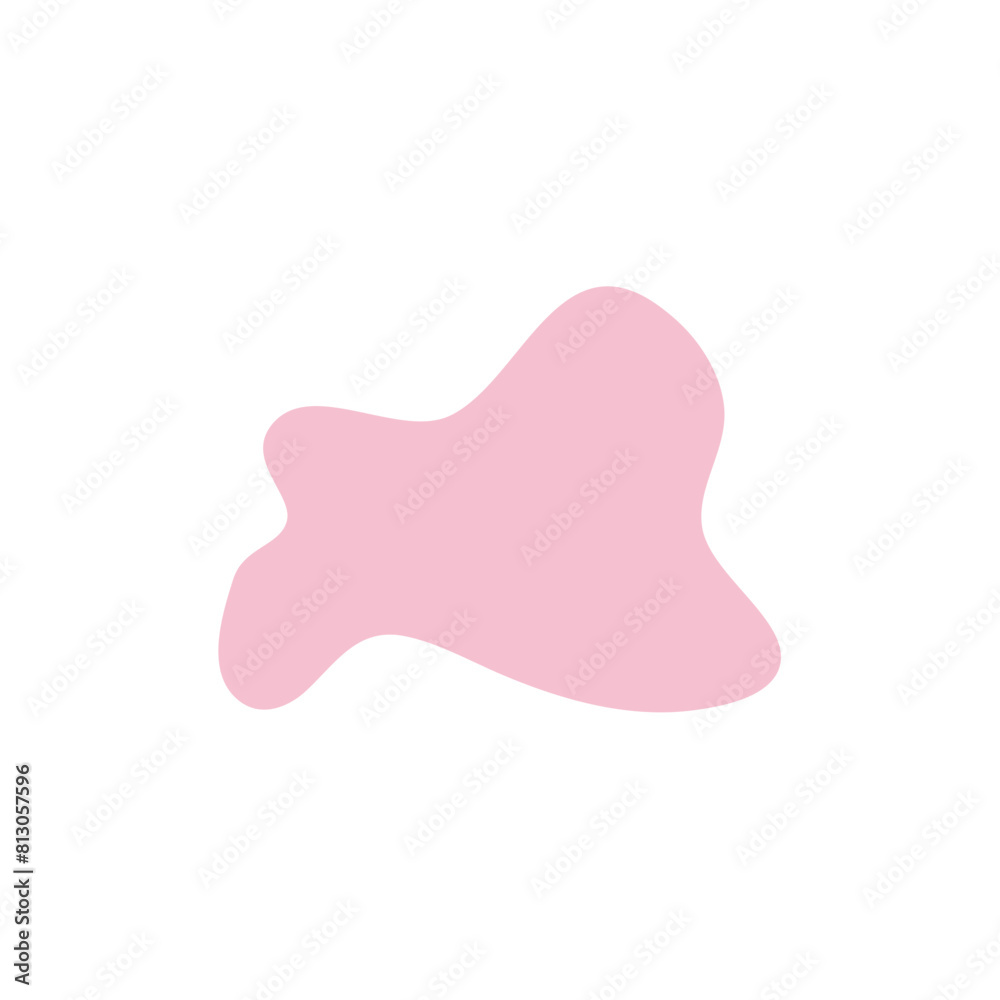 Abstract shape in pastel colours and black line boarders. Creative asymmetrical frame template. Vector isolated illustration. Abstract shape in pastel colours and black line boarders. Creative asymmetrical frame template. Vector isolated illustration.