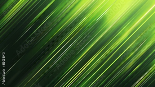 Bright green streaks of light - abstract background illustrating speed  movement and energy