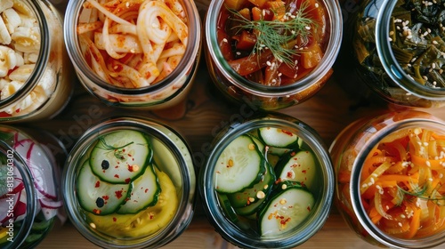 Fermented Foods Explore the world of miso, natto, and pickled vegetables photo