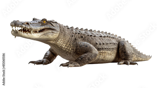 realistic image of crocodile isolated on a transparent background © PNG City