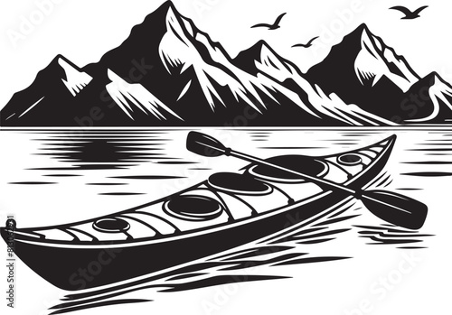 Kayak Illustration