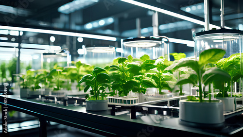 Farming Innovation: Laboratory Experiment Showcasing Hydroponic Pot-Grown Future