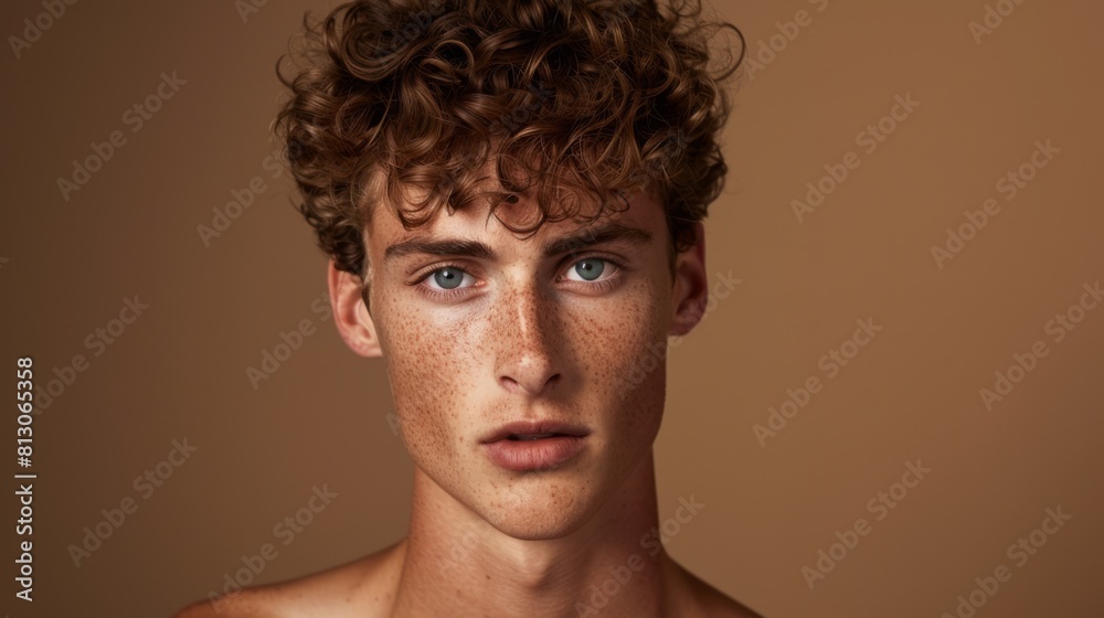A Young Man's Intense Portrait A Young Man's Intense Portrait