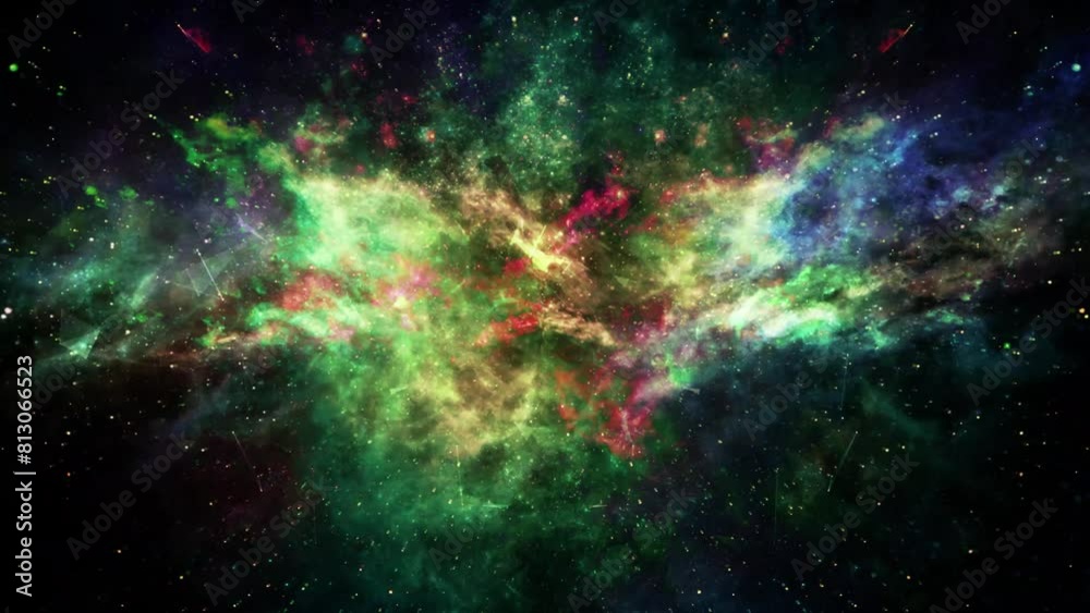 colorful nebula galaxy space background