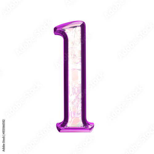 Ice symbol in a purple frame. letter l © oleg