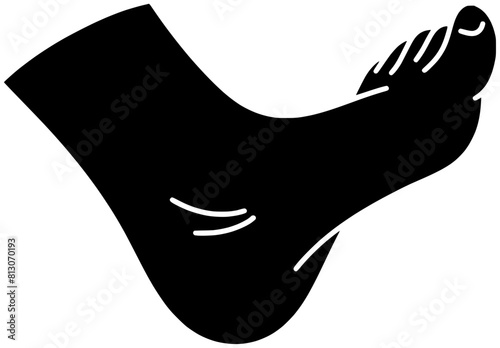 barefoot illustration foot silhouette woman logo care icon man outline health leg body feet legs skin person female people shape beauty healthy spa for vector graphic background