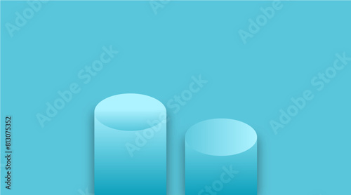 Abstract minimal scene of 3d display product with geometric podium platform. 3d vector rendering of background with podium. place for cosmetic products. Stage performance over white studio 3d