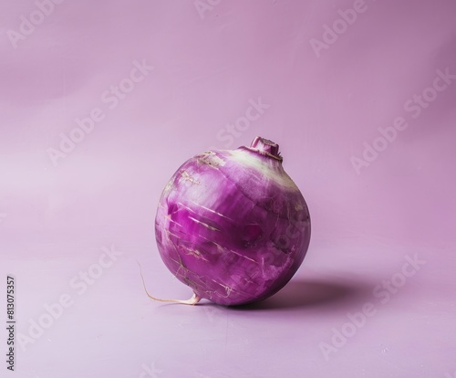 Turnip on light purple colour background..